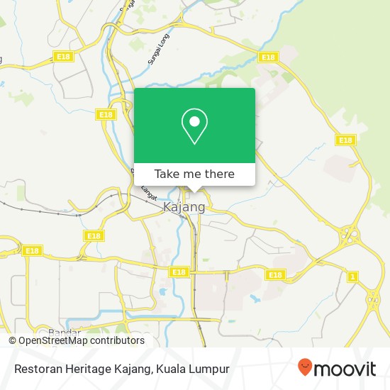 Restoran Heritage Kajang map