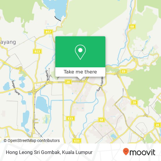 Peta Hong Leong Sri Gombak