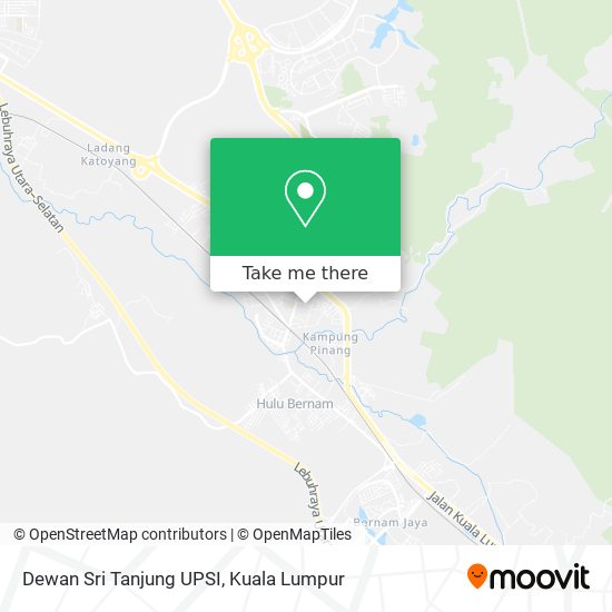 Dewan Sri Tanjung UPSI map