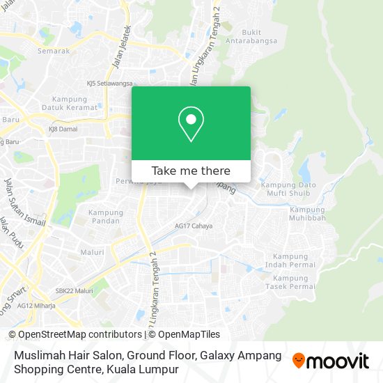 How To Get To Muslimah Hair Salon Ground Floor Galaxy Ampang Shopping Centre In Hulu Langat By Mrt Lrt Bus Or Monorail