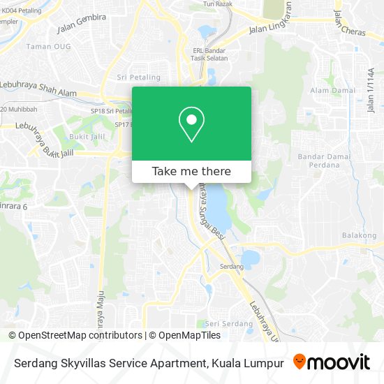 Serdang Skyvillas Service Apartment map