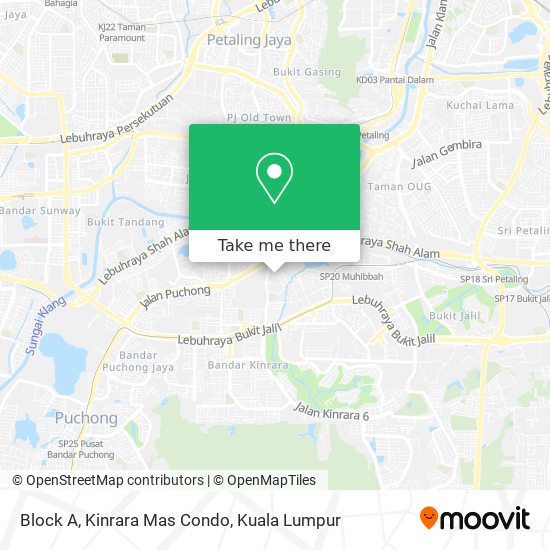 Block A, Kinrara Mas Condo map