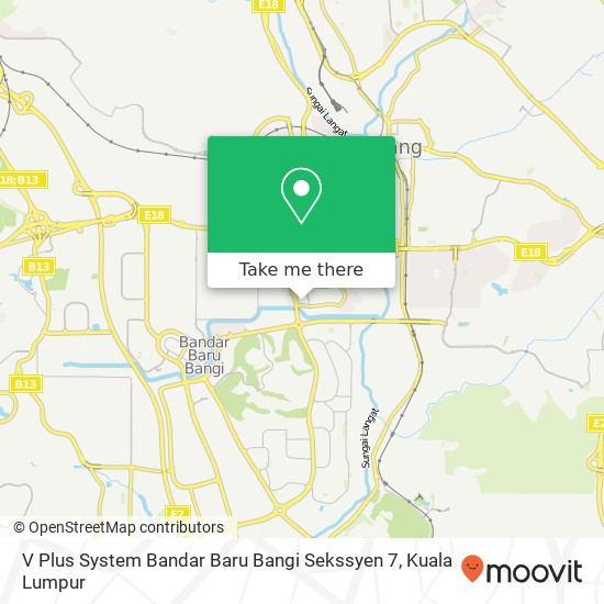 V Plus System Bandar Baru Bangi Sekssyen 7 map