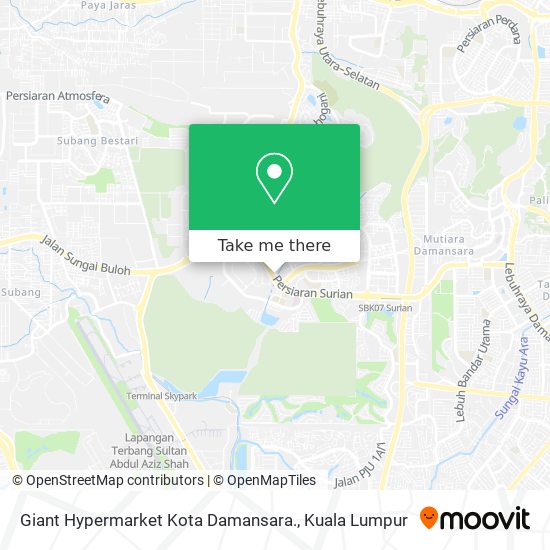 Giant Hypermarket Kota Damansara. map