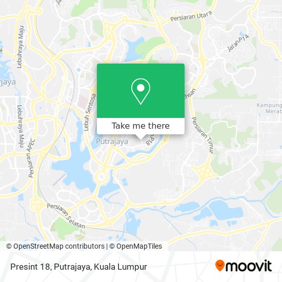 Presint 18, Putrajaya map