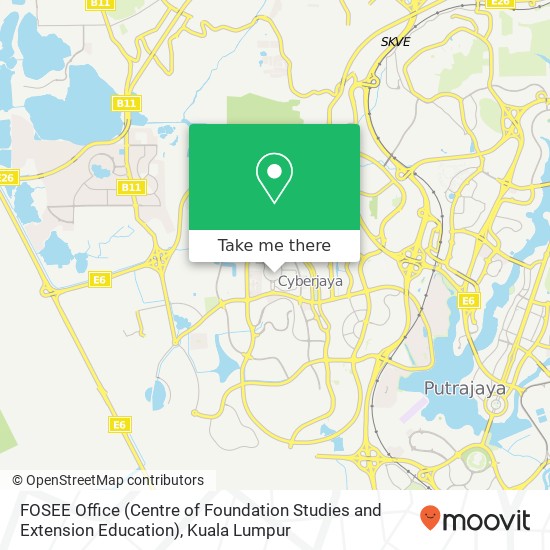 FOSEE Office (Centre of Foundation Studies and Extension Education) map