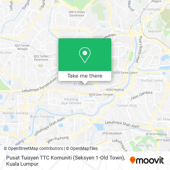 Pusat Tuisyen TTC Komuniti (Seksyen 1-Old Town) map