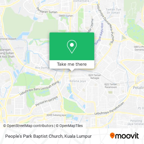People's Park Baptist Church map