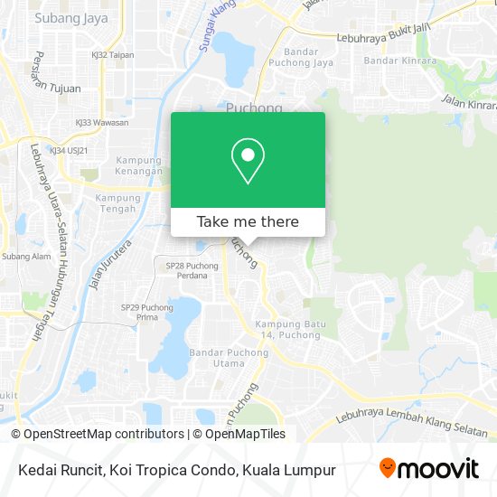 Kedai Runcit, Koi Tropica Condo map