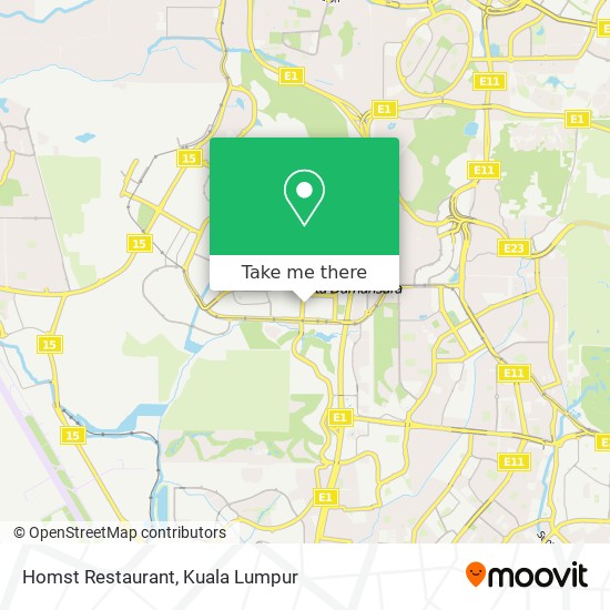 Homst Restaurant map