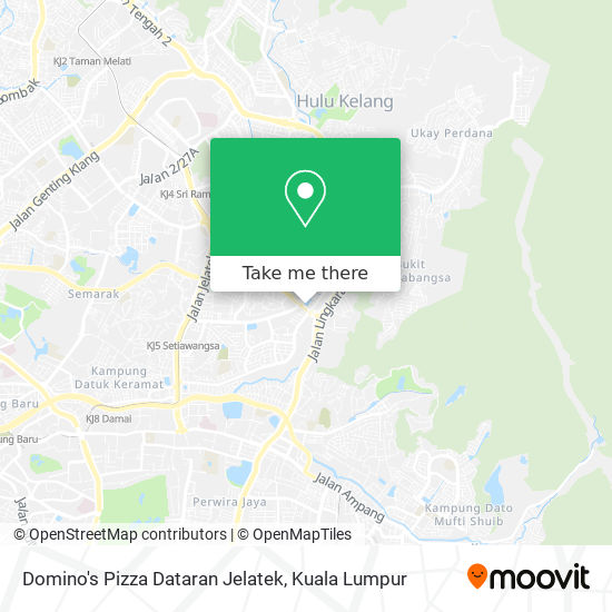 Domino's Pizza Dataran Jelatek map