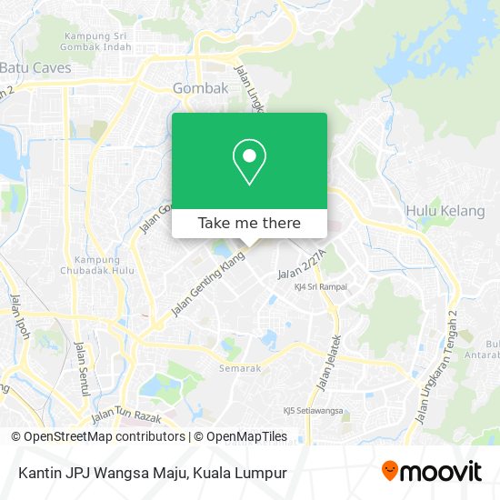 如何坐公交 捷运和轻快铁或单轨火车去kuala Lumpur的kantin Jpj Wangsa Maju