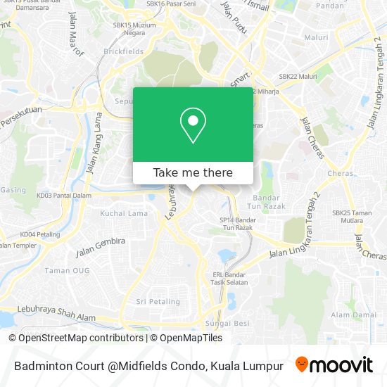 Badminton Court @Midfields Condo map