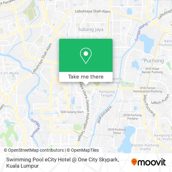 Swimming Pool eCity Hotel @ One City Skypark map
