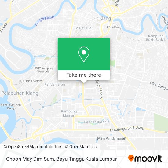 Choon May Dim Sum, Bayu Tinggi map