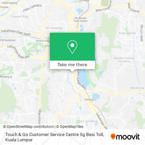 How To Get To Touch Go Customer Service Centre Sg Besi Toll In Seri Kembangan By Bus Mrt Lrt Or Train