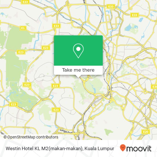 Peta Westin Hotel KL M2(makan-makan)