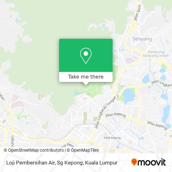 Peta Loji Pembersihan Air, Sg Kepong