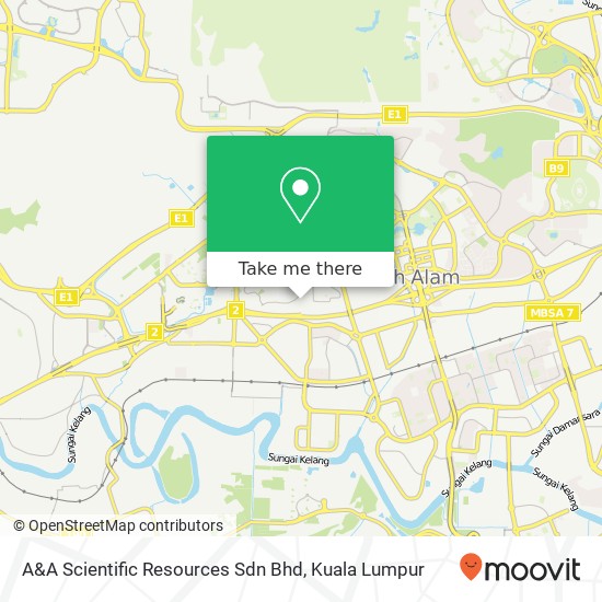 A&A Scientific Resources Sdn Bhd map