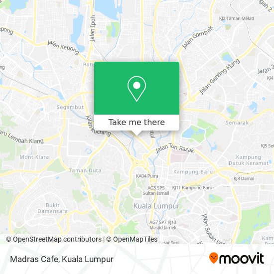 Madras Cafe map