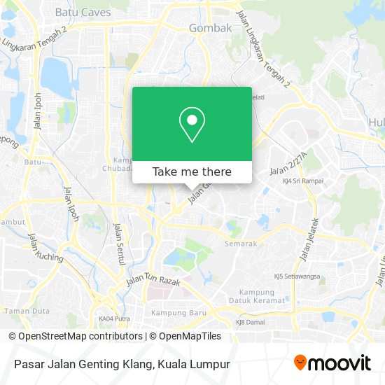 Pasar Jalan Genting Klang map