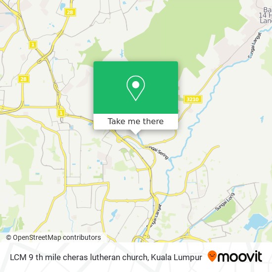 LCM 9 th mile cheras lutheran church map