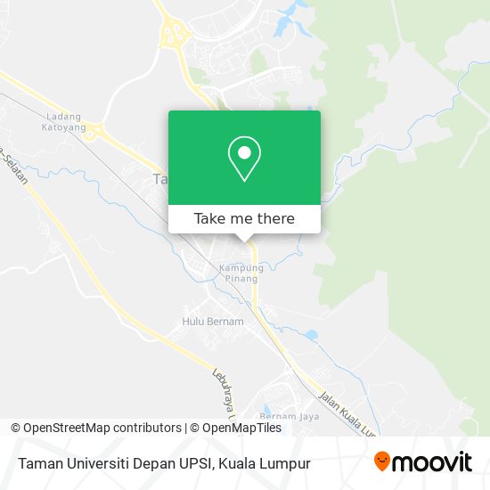 Taman Universiti Depan UPSI map