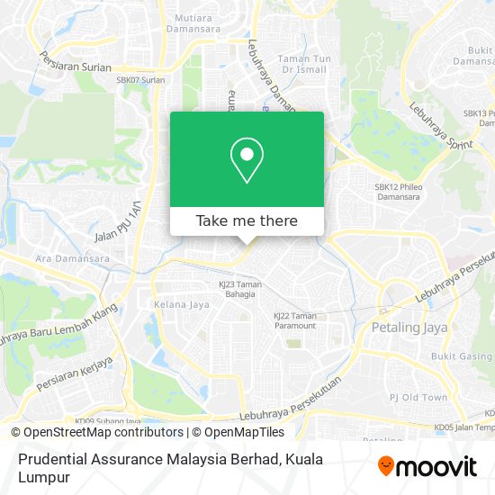 Prudential Assurance Malaysia Berhad map
