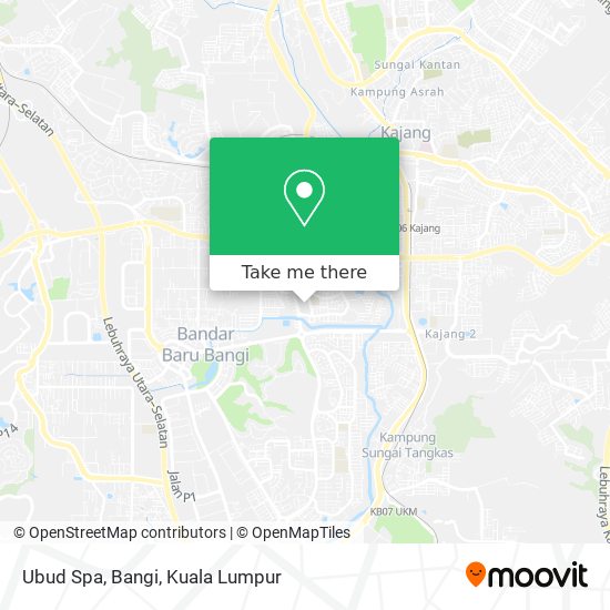 Ubud Spa, Bangi map