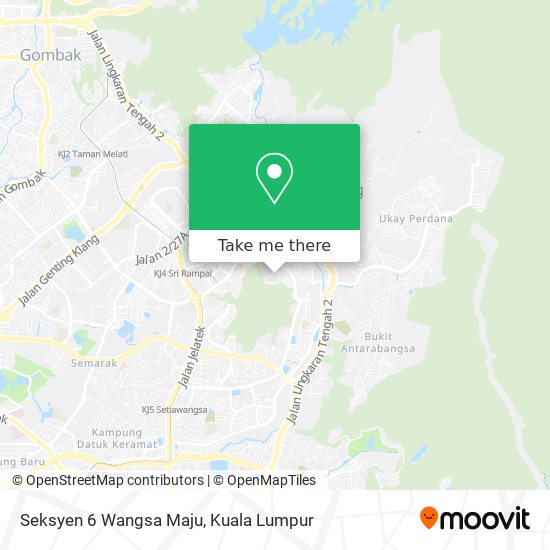Seksyen 6 Wangsa Maju map