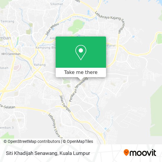 Siti Khadijah Senawang map