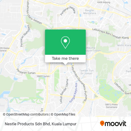 Nestle Products Sdn Bhd map