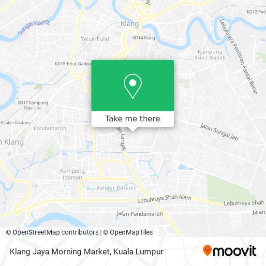Peta Klang Jaya Morning Market