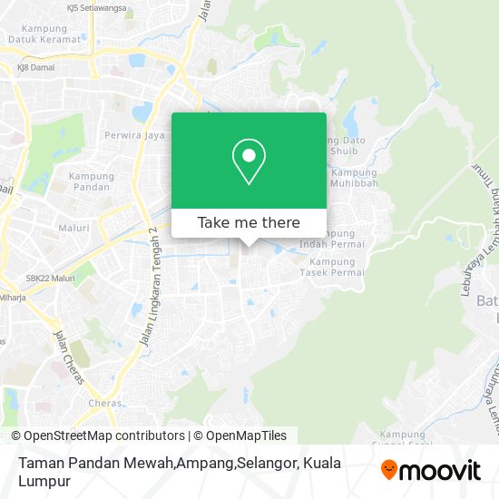 Peta Taman Pandan Mewah,Ampang,Selangor
