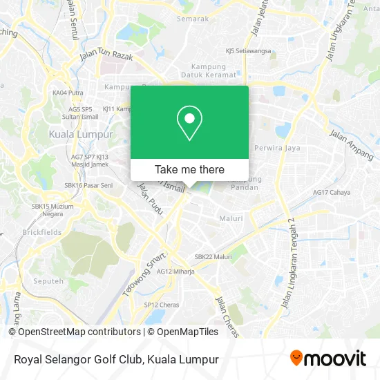 Royal Selangor Golf Club map