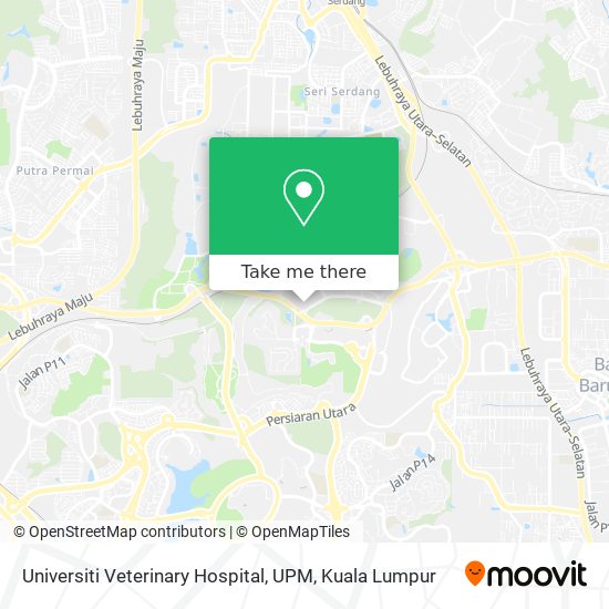 Universiti Veterinary Hospital, UPM map