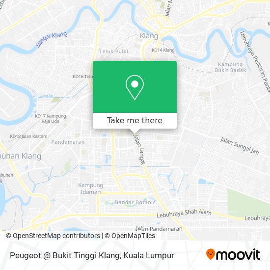 Peugeot @ Bukit Tinggi Klang map