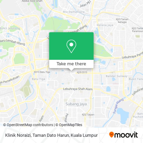 Peta Klinik Noraizi, Taman Dato Harun