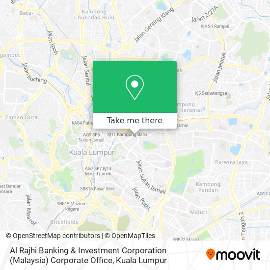 Al Rajhi Banking & Investment Corporation (Malaysia) Corporate Office map