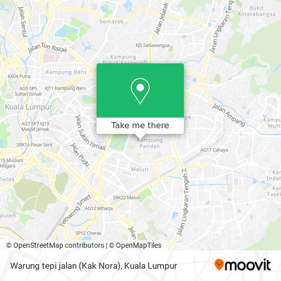 Peta Warung tepi jalan (Kak Nora)