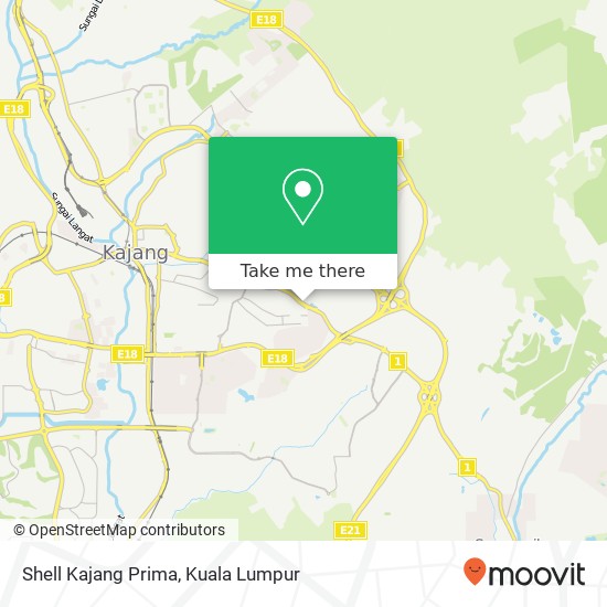 Shell Kajang Prima map