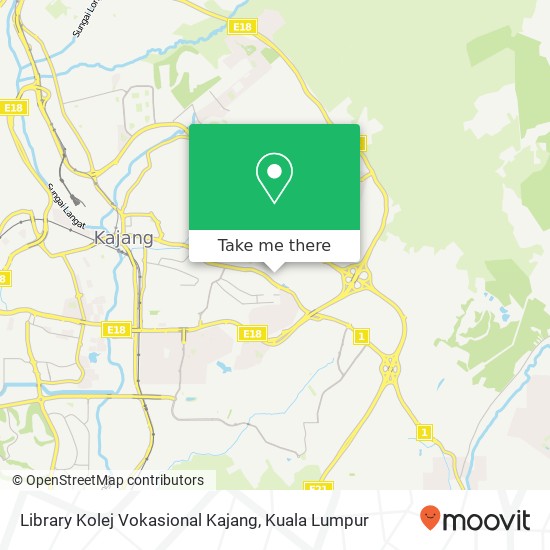 Library Kolej Vokasional Kajang map