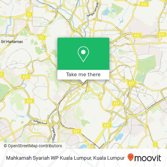 Mahkamah Syariah WP Kuala Lumpur map