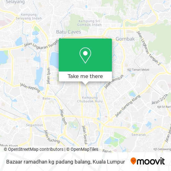 Peta Bazaar ramadhan kg padang balang