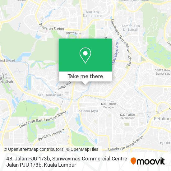 Peta 48, Jalan PJU 1 / 3b, Sunwaymas Commercial Centre Jalan PJU 1 / 3b