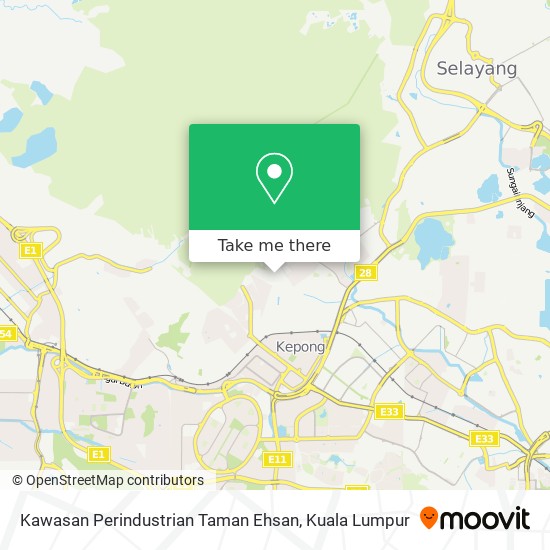 Kawasan Perindustrian Taman Ehsan map