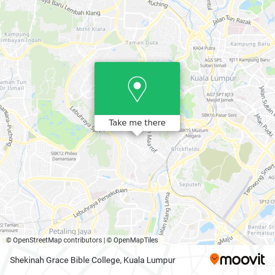 Shekinah Grace Bible College map