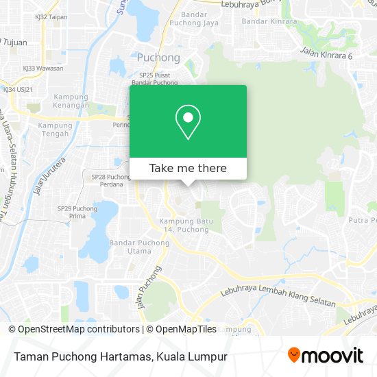 Peta Taman Puchong Hartamas