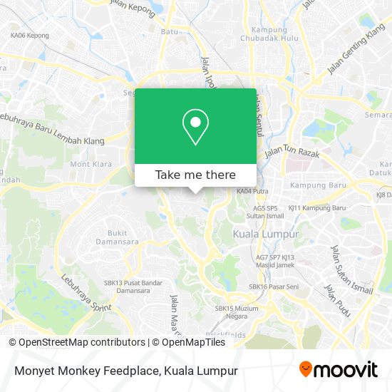 Monyet Monkey Feedplace map