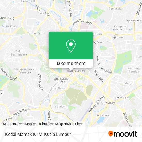 Kedai Mamak KTM map